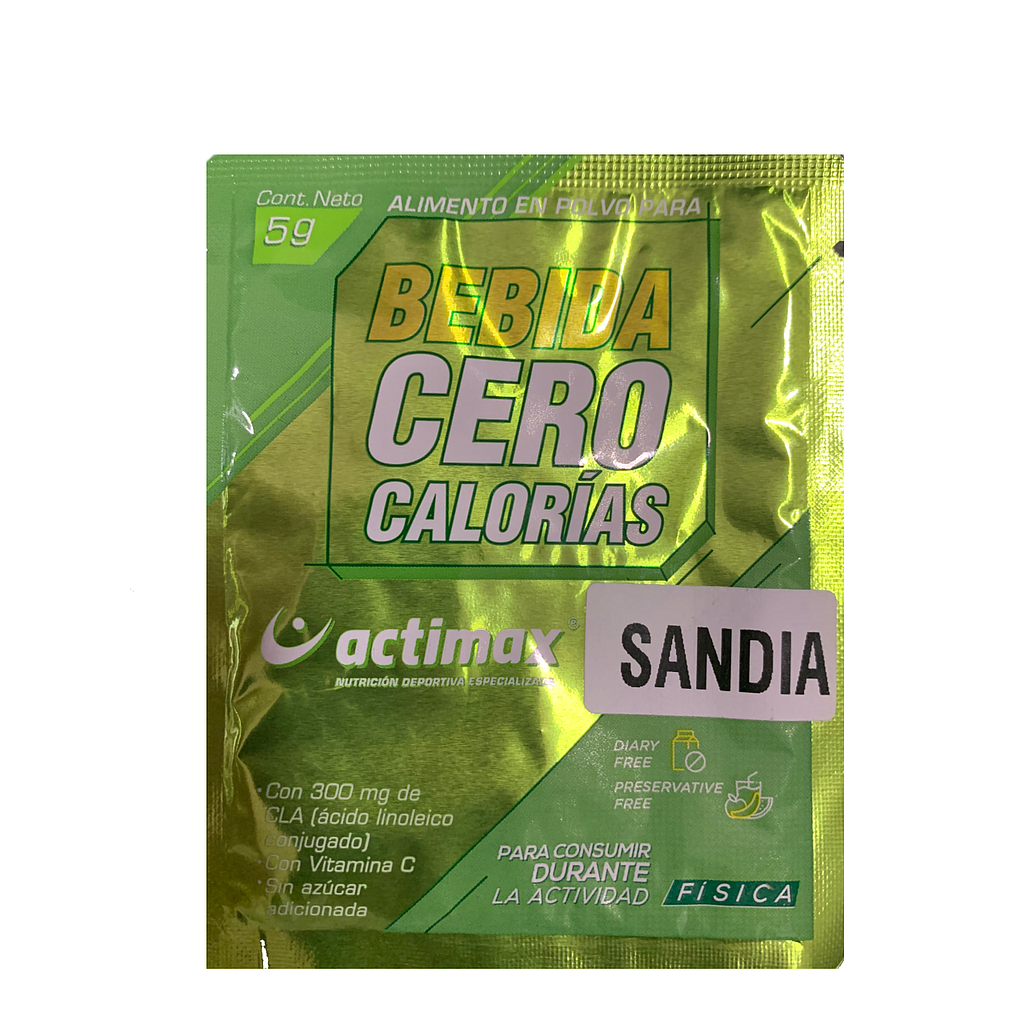 BEBIDA CERO CALORIAS SACHET X 5g  ACTIMAX